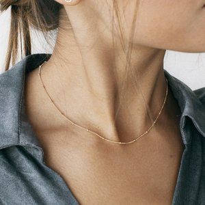 EVE Necklace • Beaded Chain • Choker Necklace